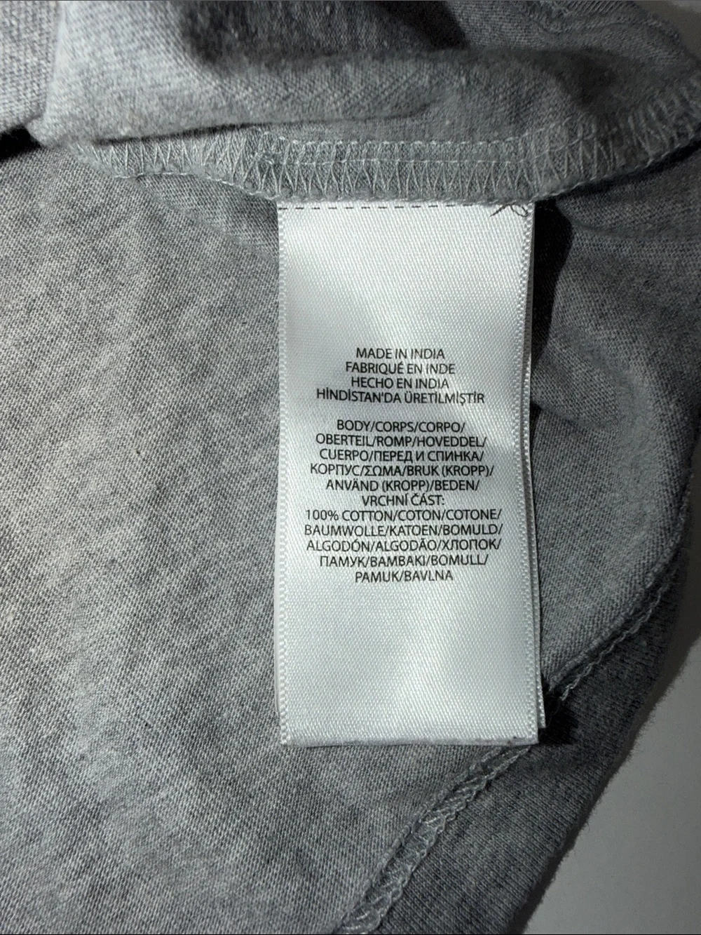 Baby boy's Polo by Ralph Lauren Gray Crewneck‎ Kids t-shirt
